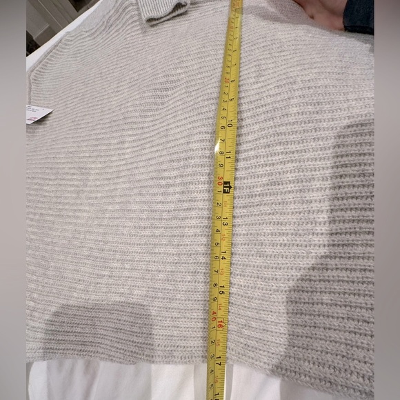 NWT intermix wool cashmere sweater dress tunic heather gray - Picture 9 of 12